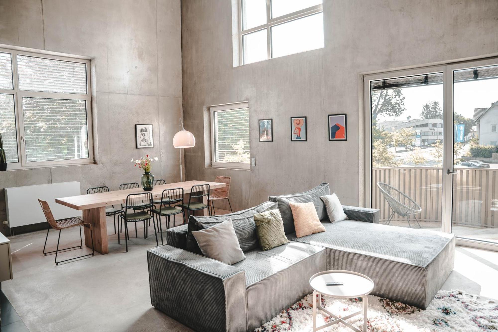 메밍겐 Sunset Club - Loft - 155 M2 Sichtbeton - Zentral 아파트 외부 사진